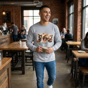 Hold On" Funny Holiday Long Sleeve Shirt - Halloween, Thanksgiving & Christmas Graphic Tee - Unisex Shirt